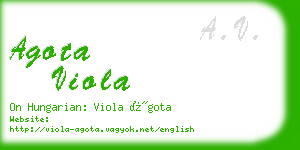 agota viola business card